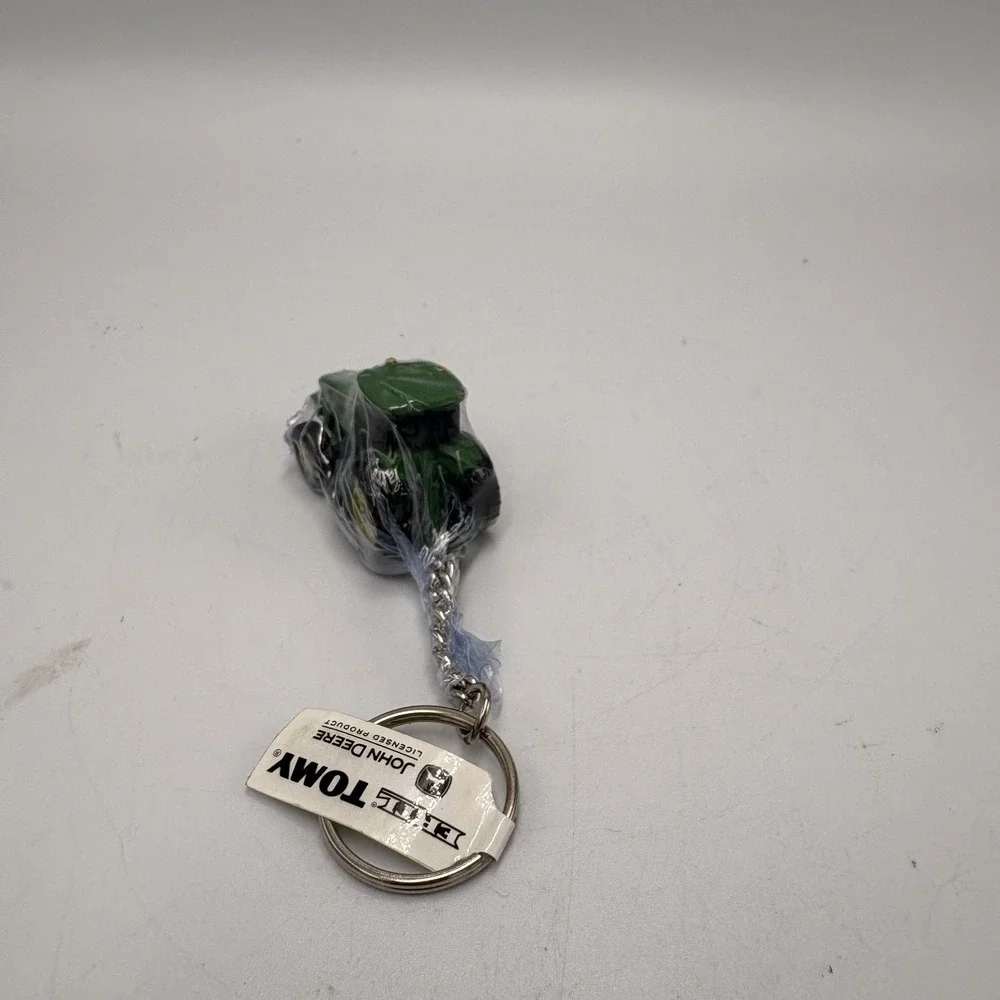 TOMY‎ John Deere Die Cast Lawn Tractor Keychain Green Farm Country 90s